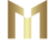 Gold M White Letters